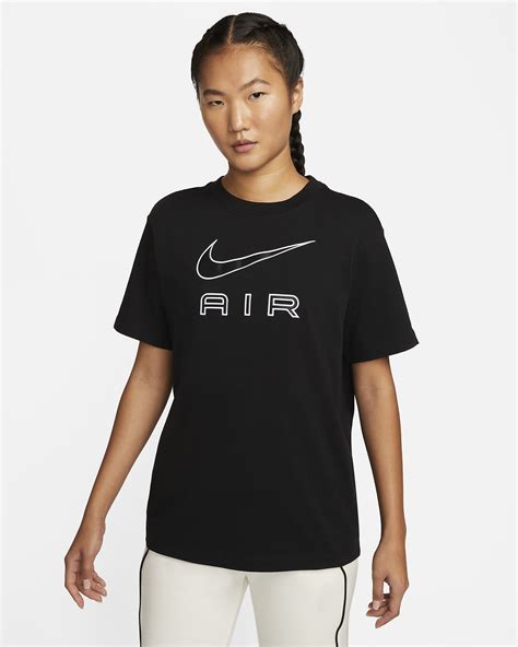 nike air t-shirt mit logo am kragen|T.